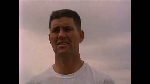 Soldiers doing exercises in basic training in America in 1967 Stock Footage 95068273