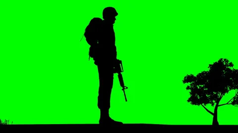 Soldiers on greenscreen Video stock 35771033