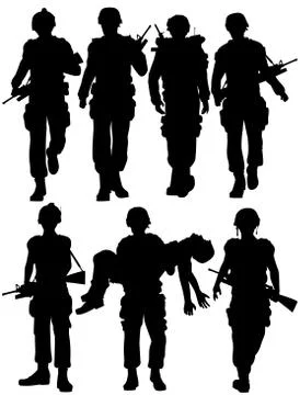 Soldiers Illustrazione stock