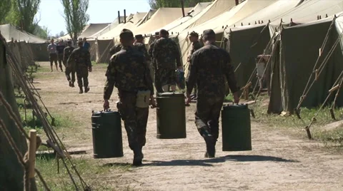 Soldier's Life Stock Footage 37781626
