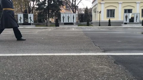 Soldiers march Stock Footage 57110481