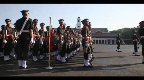 Soldiers Marching Stock Footage 747096