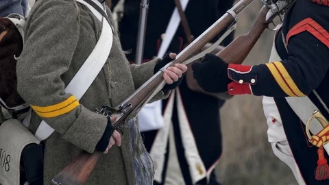 Soldiers in Napoleonic wars Stock-Footage 101271315