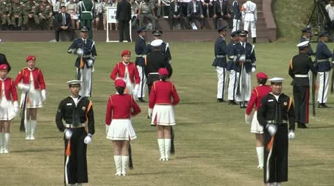 Soldiers Parade Stock Footage 12203311