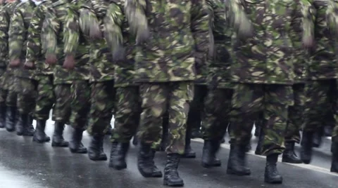 Soldiers Parade Stock-Footage 44502332