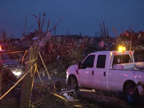 Soldiers performs Tornado Search and Rescue - 2013 Stock Footage 106144853