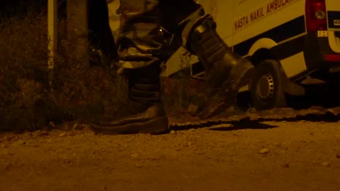 Soldiers walking 库存影片 143745323