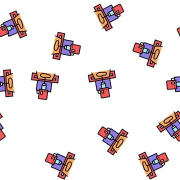 Sole cut machine vector seamless pattern Stock Illustration