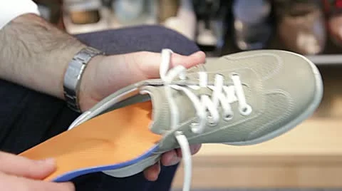 Sole insert - close-up Video stock 10812427