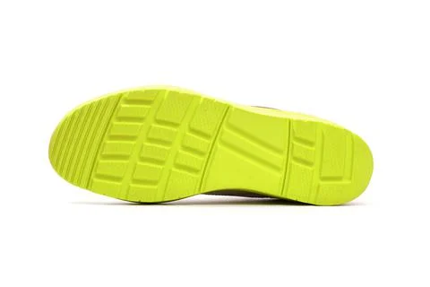 Soled sneakers close up view Stock Photos