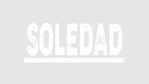 Soledad. Animated letters. Transparent Alpha channel, 4K video. Stock Footage 154976824