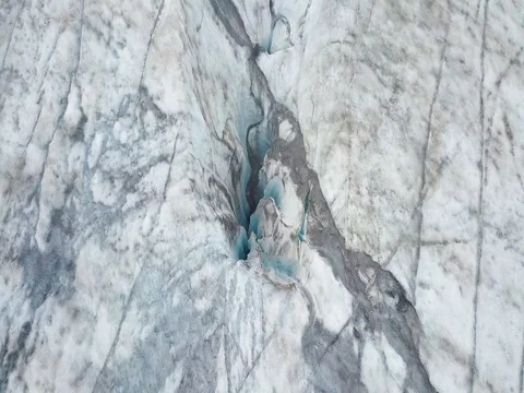 Solheimajokull glacier drone Stock Footage 84787673