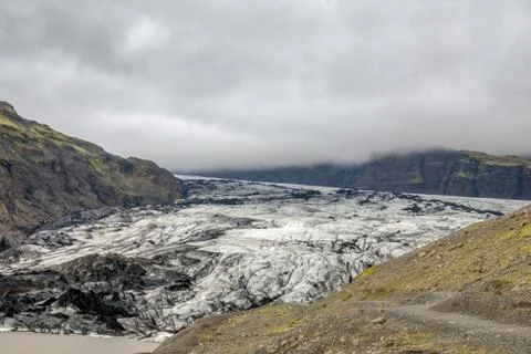 Solheimajokull Stock-Fotos