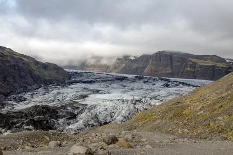 Solheimajokull Foto stock