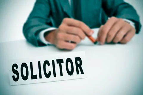 Solicitor Stock Illustration