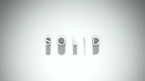 Solid 3D title animation with shadows on a white background Stock Footage 297117815