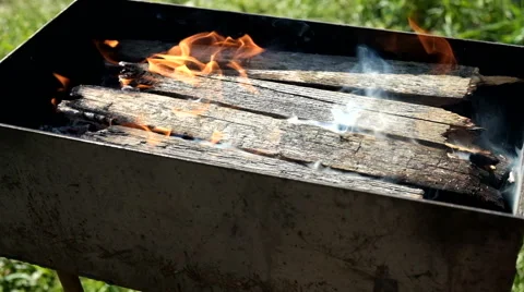 Solid BBQ Outdoors Stock Footage 63847663