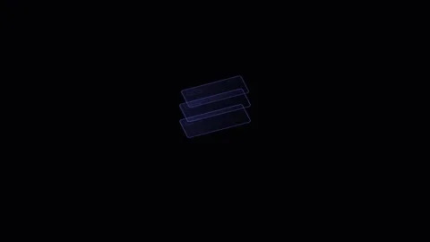 A solid black background representing a deep void of complete emptiness Video stock 338312084