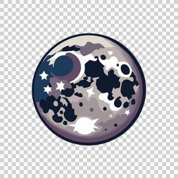 Solid Black Circle Centered geometric plain shape Stock Illustration