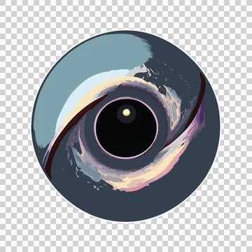 Solid Black Circle Shape existing minimalist white 스톡 일러스트