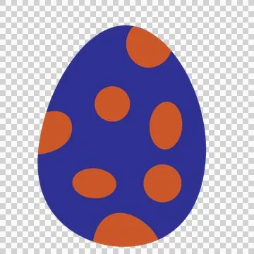Solid Black Egg Shape Icon flat white oval minimalist Stock Illustration
