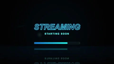 Solid black screen background for live stream starting soon Video stock 345201795