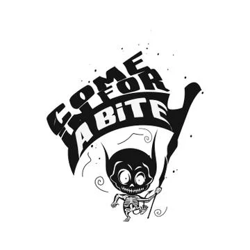 Solid black Silhouette of a devil vector illustration. Stockillustratie