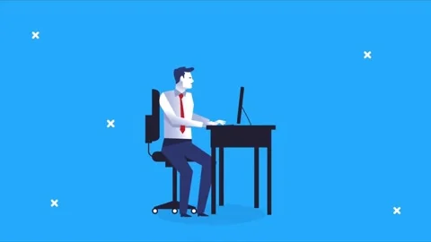 Solid Bright Blue Background Image Video stock 297534264