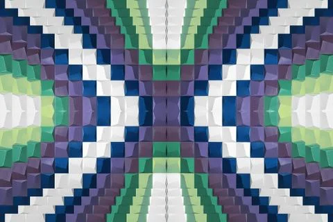 Solid ceramic tiles in the form of a rectangle with convex surfaces of a 写真素材