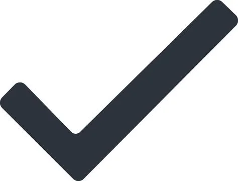 Solid Check Mark Stock Illustration