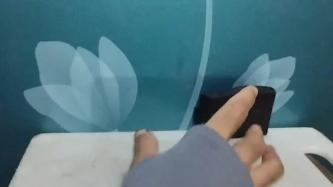 A Solid Chocolate Bar on the Table Being Picked Up Stock Footage 229304028