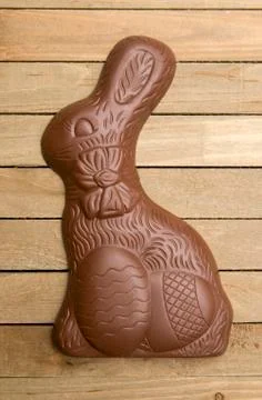 Solid Chocolate Easter Bunny Rabbit Stock Photos
