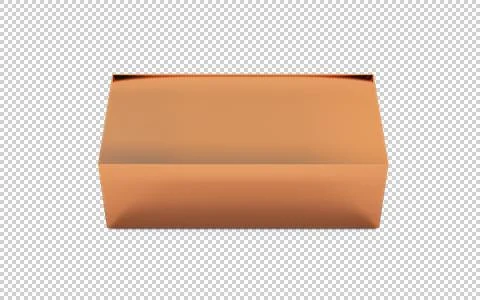 Solid copper metal box top view 스톡 일러스트