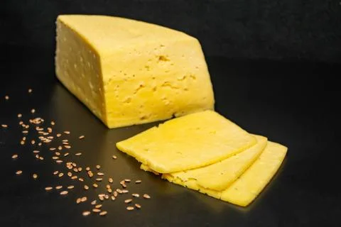 Solid cream cheese. Foto stock