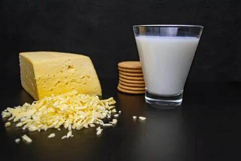 Solid cream cheese. Foto stock