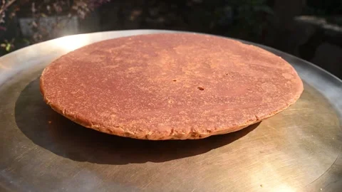 Solid Cubes of Natural Date Palm Jaggery - Nalen Gur Stock Footage 302639179