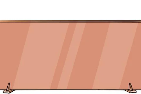 Solid fence wall Stock Illustration