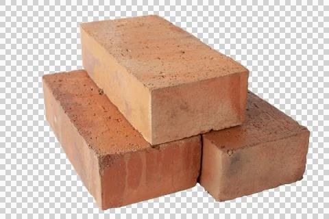 Solid fireproof clay brick used for the construction of fireplaces Stock Illustration