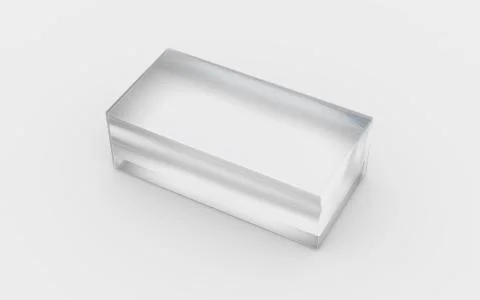 Solid glass box Stock Illustration