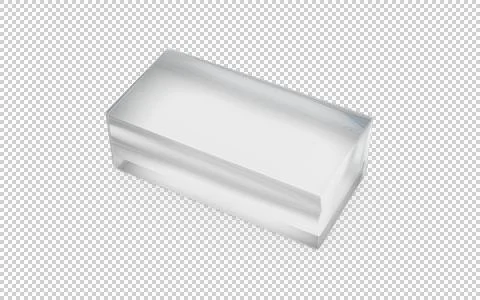Solid glass box Stock Illustration