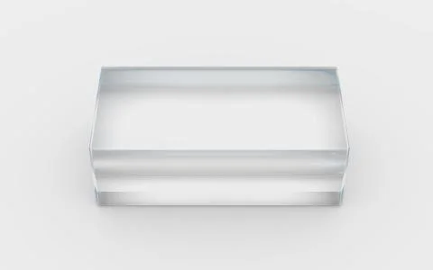 Solid glass box top view 스톡 일러스트