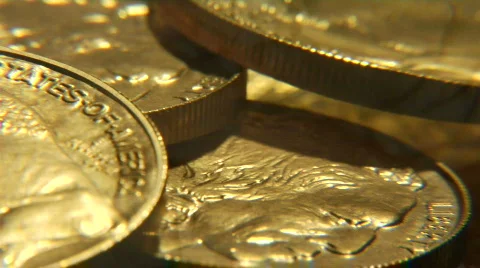 Solid gold montage Stock-Footage 592705