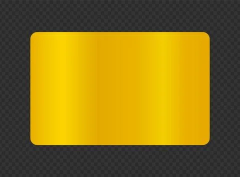 Solid Gold Rectangle Plate Banner Stock Illustration