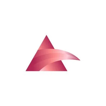 Solid gradient Creative Modern A Letter Logo Design with Modern Trendy Typogr Stock Illustration