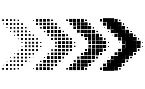 Solid graphic arrow design, Clean minimalist direction symbol, Black geometri Illustration