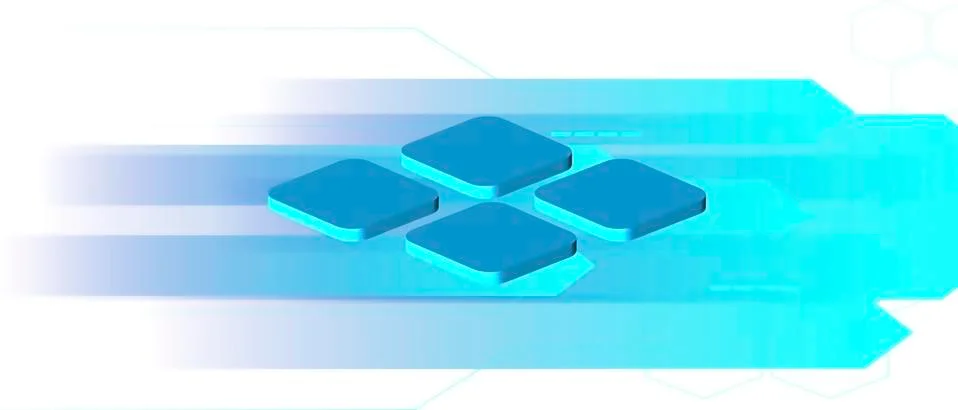 Solid green color 3d square thumb with empty space to attach information . Illustrazione stock