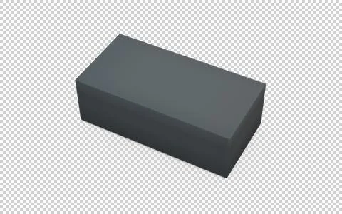 Solid grey box Stockillustratie