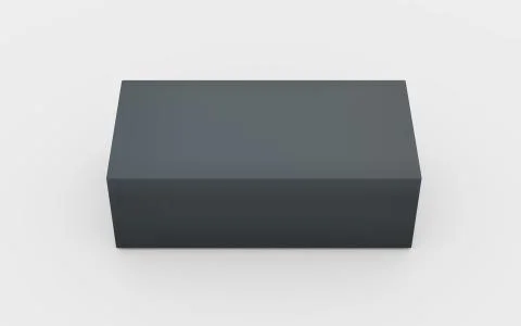 Solid grey box top view 스톡 일러스트