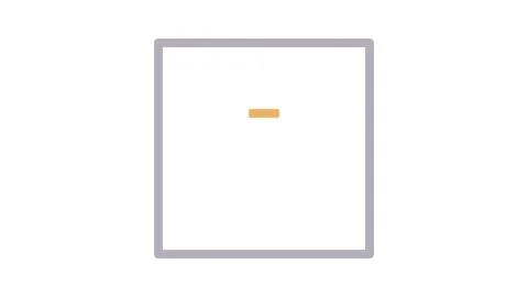 A solid grey square outlined with a vibrant orange layout. Stock Footage 334930893