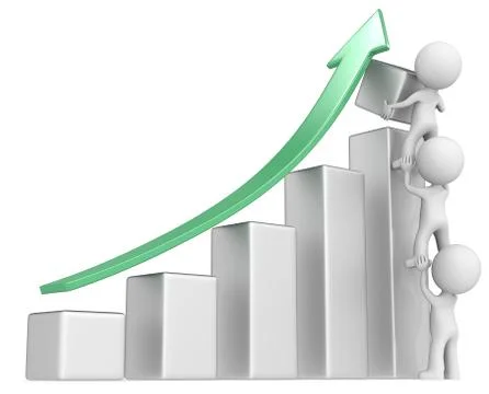 Solid Growth. Illustrazione stock